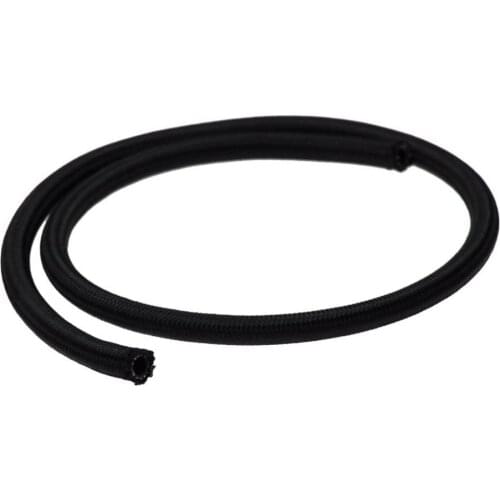 6 AN 6 Universal fuel hose Oil hose Oil pipe fitting hose Kit Stainless Steel Braided hose(black)