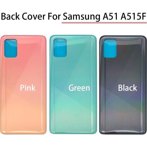 Back Battery Cover Rear Door Housing Glass Panel For Samsung Galaxy A51 A515F 2020 Replacement Part