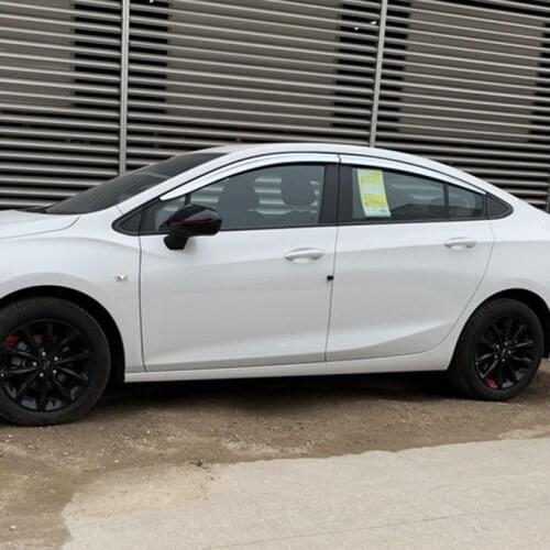 Brand New 1 Set Windows Chrome Vent Visors Rain Guard Sun Shield Deflectors For Chevrolet Cruze 2017-2019