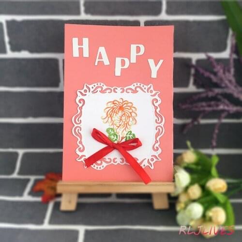2Pcs/Set Lace Frame Metal Cutting Dies Stencils for DIY Scrapbooking Stamp/photo album Decorative Embossing DIY Paper Cards