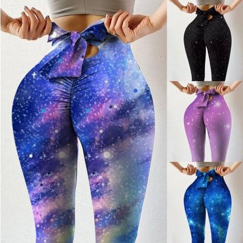 2021 Fitness Yoga Pants Sports Leggings Jacquard Sports Leggings Female Running Trousers High Waist Yoga Tight Sports Pants