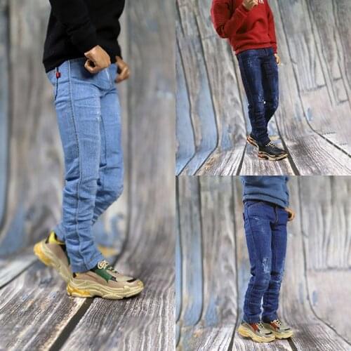 ACNTOYS ACN001P 1/6 Male Soldier Ripped Jeans Pants Model Clothes Accessories Fit 12'' Action Figure Doll