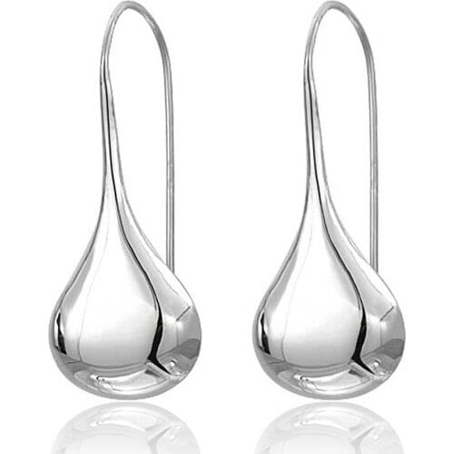 Elegant 925 Sterling Silver Drop Earrings For Women Fashion Jewelry 2021
