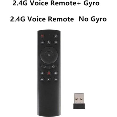 G20S Gyro Smart Voice Remote Control IR Learning 2.4G Wireless Fly Air Mouse