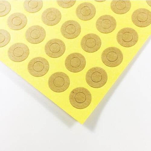 500 pcs/lot Vintage Kraft Ring Label Stickers For Gift Tag Ring-Sticker For Handmade Products DIY Multifunctional