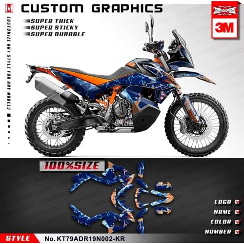 KUNGFU GRAPHICS Motorcross Cool Stickers Motorcycle Protector Decal Decor Kit for 790 ADV Adventure R 2019 2020