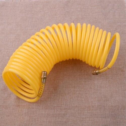 LETAOSK Yellow Air Hose Fittings Recoil Pneumatic Airline Compressor 200PSI Quick Coupler