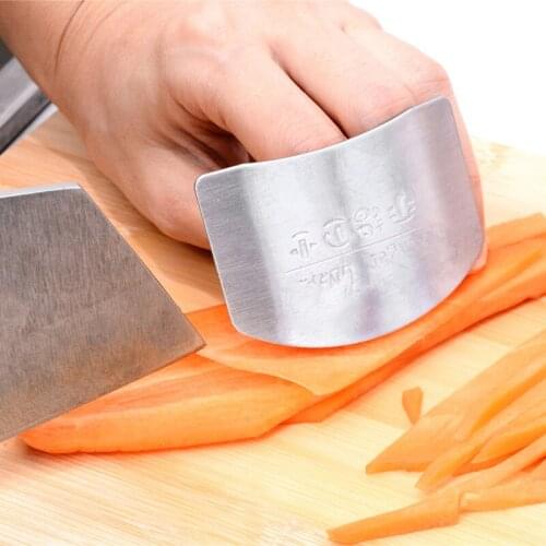The New Vegetable Cutting Finger Guard Kitchen Multifunctional Stainless Steel Vegetable Cutting Tool Anti-cutting Hand Stopper