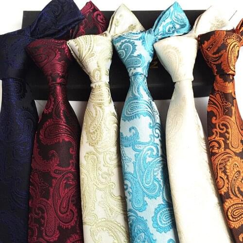Multi Style men tie of Polyester Cashews with Different Color for Mens Tie for Event Festival