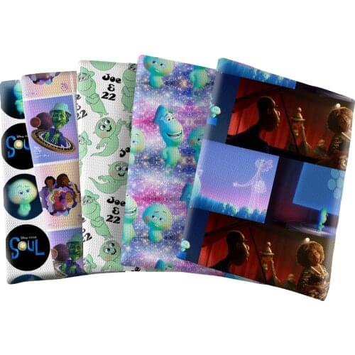 Cartoon Soul Design Pattern Printed Bullet Textured Liverpool Patchwork Tissue Kids home textile 50*145cm