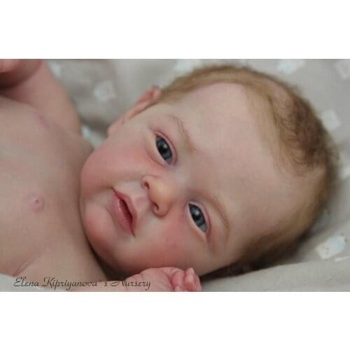 22inch Reborn Kit Mary Ann By Natali Rare Limited Sold out Edition with Body and Eyes Lifelike Unpainted Unfinished Doll Parts