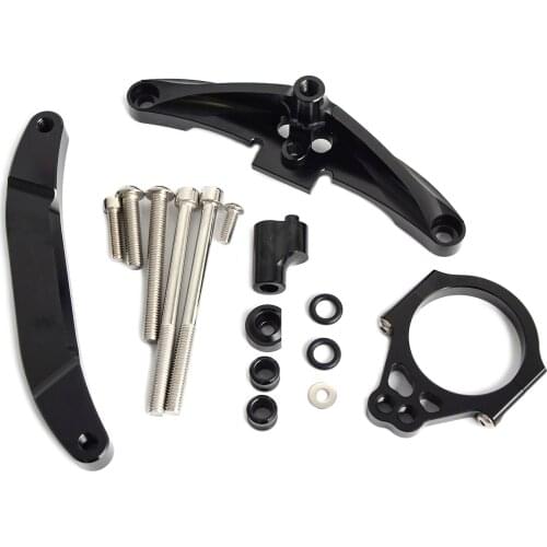 NICECNC StabilizerLinear Steering Damper Stabilizer Bracket Mounting Support Kits For Yamaha FZ1 Fazer 2006 2007 2008 2009-2015