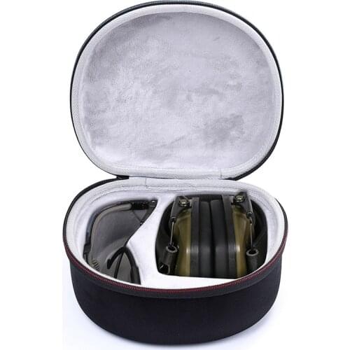 Newest Travel Portable Storage Bag Case For Howard Leight Impact Sport Headphones for Honeywell Safety Eyewear Glasses R-03570