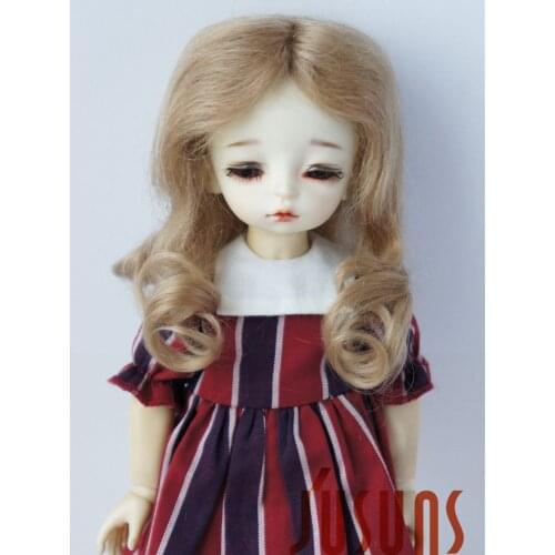 JD029 1/6 1/4 1/3 Fashion Mohair BJD Doll Wigs Size 6-7inch 7-8inch 8-9inch Long Wave Doll Hair Doll Accessories