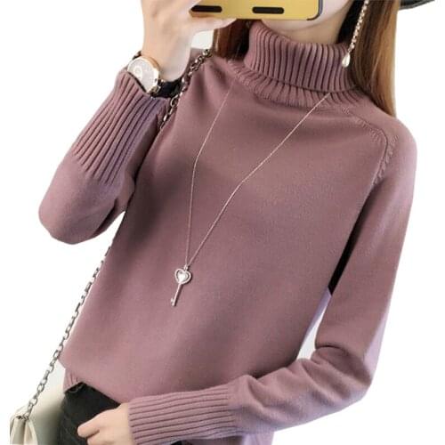 Thick Warm Turtleneck Sweater Women 2017 Autumn Winter Tricot Jumper Women Sweaters And Pullovers Female Knitted Tops ZY3931