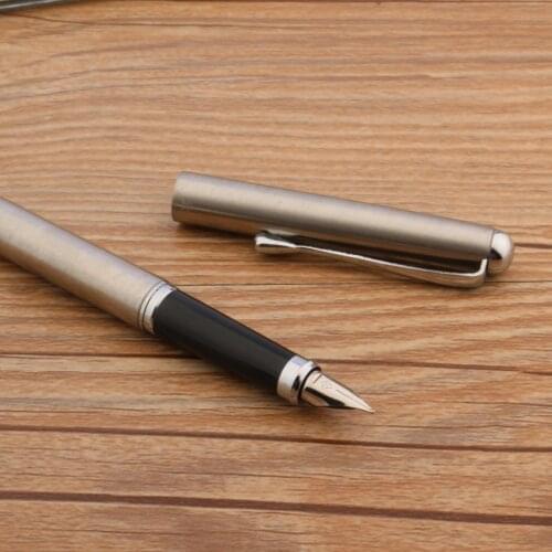 High Quality WING SUNG 832 Fountain Pen Stainless Steel Iridium Pen Stationery Office School Supplies
