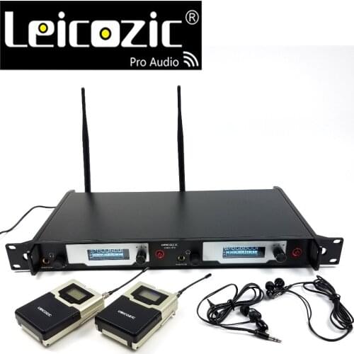 Leicozic Stage in ear monitoring system L9400 SR2050 IEM Pro Monitor wireless in ear monitor system dual transmitter 2 receivers