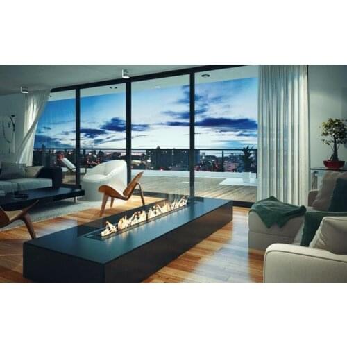 Inno-Fire 72 inch wifi indoor real fire intelligent smart fireplace bioethanol