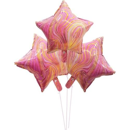 5pcs balloons helium Star Heart wedding decorations 18 inch helium globos Birthday party balons kids adult baby shower balloon