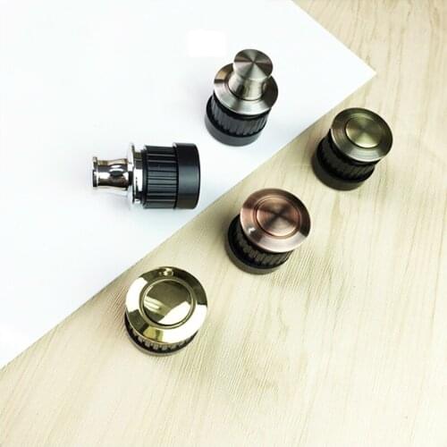 Embedded Furniture Handles Knobs Telescopic Spring Shake Knobs Invisible Hidden Classical Light Pull Tatami Cabinet Handle