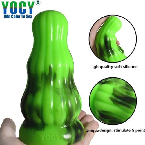 Liquid Silicone Artificial Penis Prostata Massage Men and Women Masturbation Sex Product Adult Products Anal Plug Silicon Toys