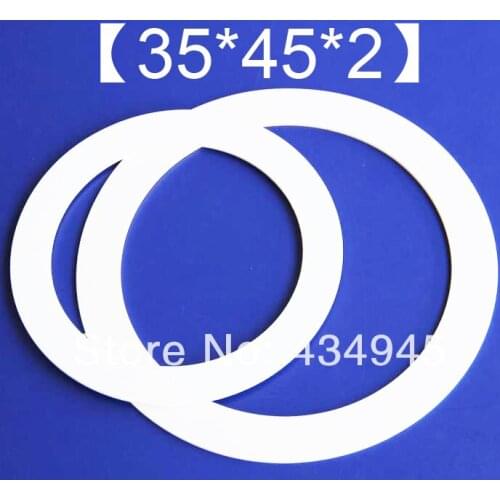 1 1/2'' Ptfe flange gasket,polytef spacer,F4 shim,1.5 inch 35mm ID 45mm OD 2mm Thickness