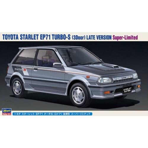 1/24 Hasegawa Plastic Assembly Car Model Toy Toyota EP71 Turbo 3DOOR Late Model Static Model DIY Assembly Kit #20473