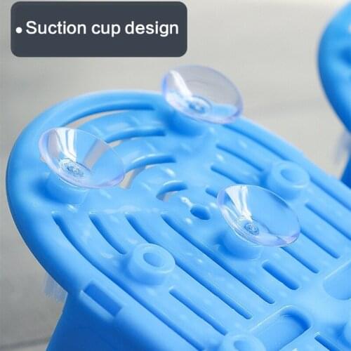 1 Pair Foot Scrubber Feet Cleaner Washer Brush for Shower Floor Spas Massage Slipper Exfoliating Cleaning Tool 27RC