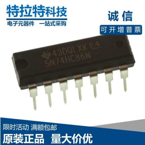 10pcs/lot SN74HC86N DIP14 SN74HC86 DIP 74HC86N DIP-14 74HC86 new and original IC
