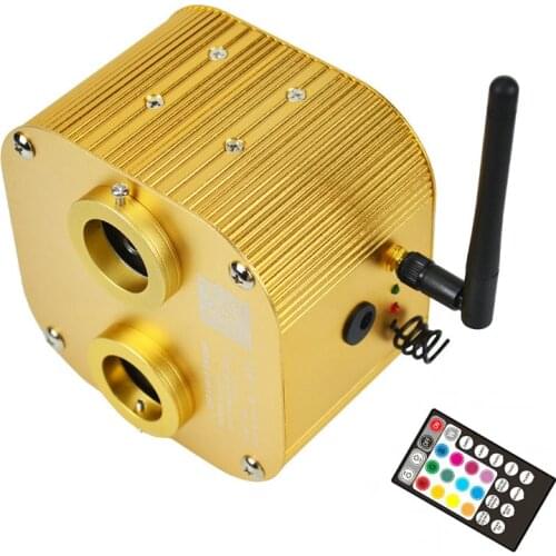 20W Dual head App Smart Phone Remote controlled Twinkle&Sound Activated Fiber Optic Lighting Star Ceiling Light Engine