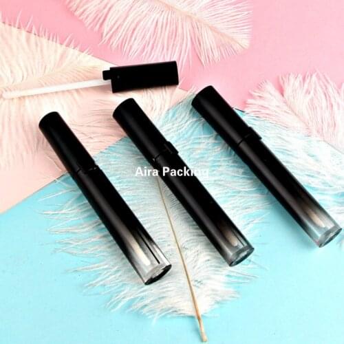 4ML 30pcs 50pcs New Style Empty Gradient Black Lip Gloss Tube DIY Plastic Beauty Makeup Tools Portable Liquid Lipstick Bottle