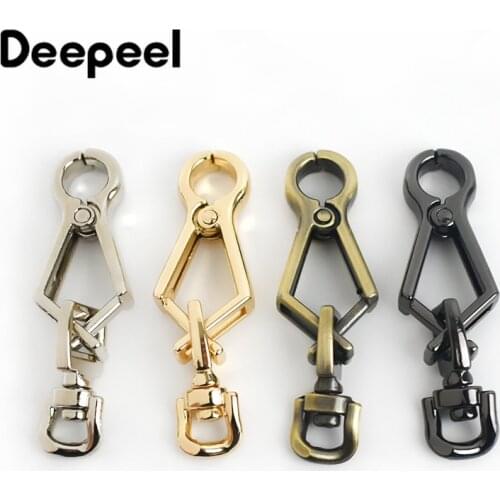 5Pcs 59mm Bags Buckles Metal Keychain Dog Collar Strap Snap Hooks Handbag Swivel Trigger Clip Lobster Clasp DIY Bag Accessories