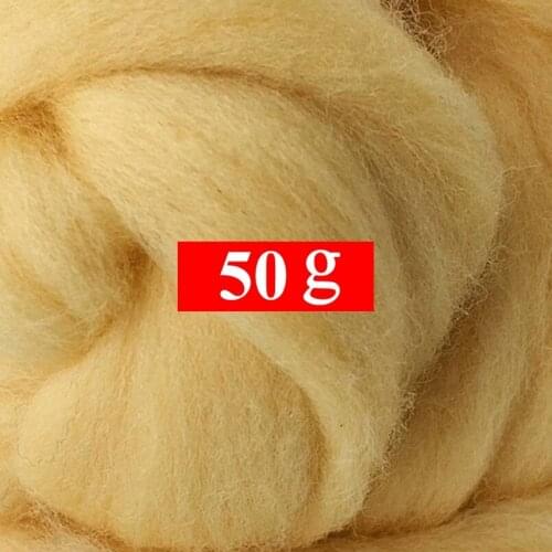 50g Merino Wool Roving for Needle Felting Kit, 100% Pure Felting Wool, Soft, Delicate, Can Touch the Skin (Color 08)