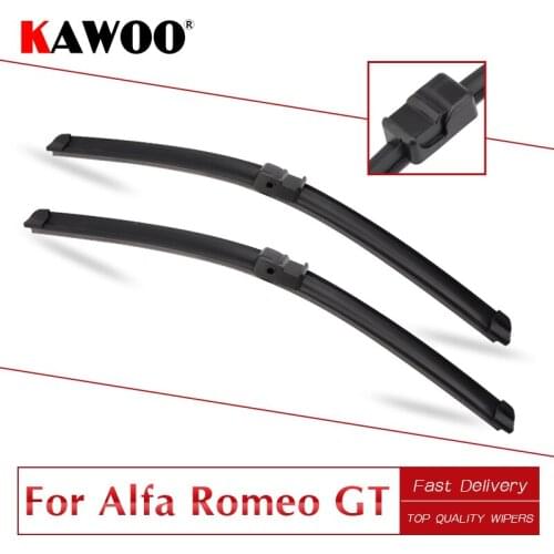 Car Wiper Blade for Alfa Romeo GT 937 2003 2004 2005 2006 2007 2008 2009 2010 Soft Natural Rubber Wipers Fit Side Pin/U Hook Arm