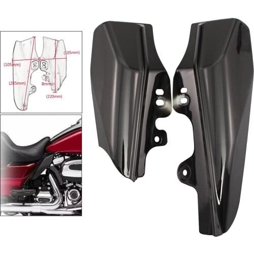 Black Mid-Frame Air Deflector Fit for Harley Touring Street Glide FLHX 01-08