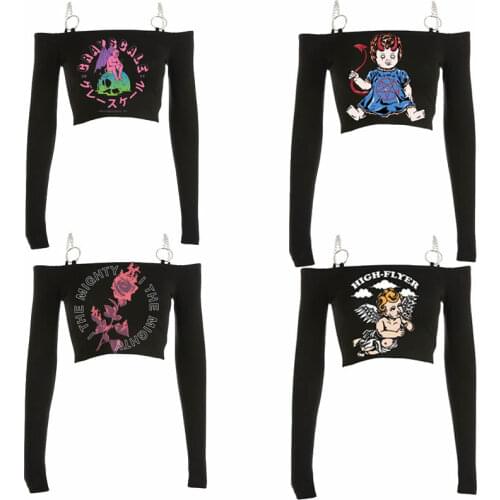 Aestheticshirt y2k shirt vintage shirt Harajuku shirt Kawaii shirt Gothic shirt Punk shirt Street shirt Longsleeved shirt