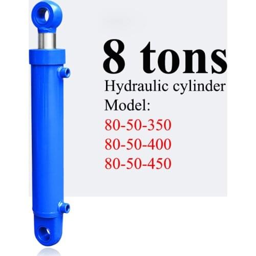 80X50X350-450mm Hydraulic Cylinder Imported Material Small Bidirectional Lifting Platform Accessories 8T Hydraulic Ram 16MPA