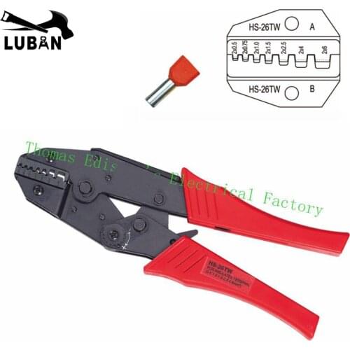 HS-26TW EUROP STYLE RATCHET crimping tool crimping plier 2X0.5-6mm2 multi tool tools hands pliers