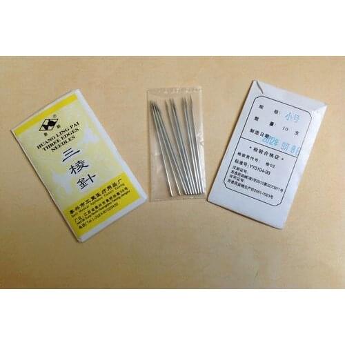 Three edged needle for massage acupuncture needles acupuncture pin 10 pcs size 1.6mm and 2.6mm 65mm long