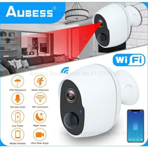 Wifi IP Camera 1080P Outdoor Camera Human Motion Detection Detect Auto Tracking P2P Wireless Camera Rechargeable Battery Hot