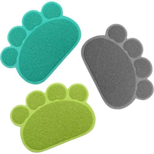 Pet Small Footprint Foot Sleeping Pad Placemat Cat Litter Mat Dog Puppy Cleaning Feeding Dish Bowl Table Mats Wipe Easy Cleaning