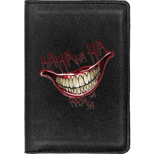 Cool Men Women Funny Hahaha Laugh Printing Travel Passport Cover ID Credit Card Holder Case