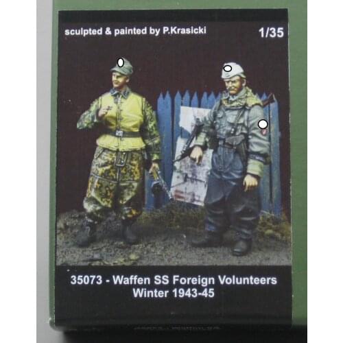 German resin soldiers of World War II German armored soldiers two-person kit model 1:35