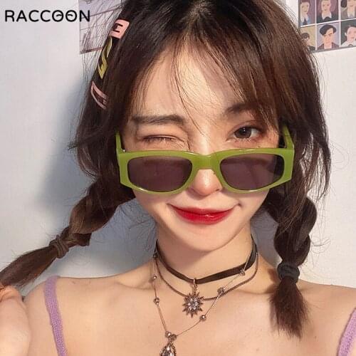 2021 New Luxury Hip Hop Square Sunglasses Women Y2k Steampunk Sun Glasses Trending Designer Street Eyewear Eyeglass Gafas De Sol