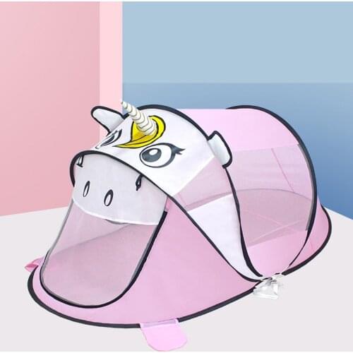 Portable Childrens Tent Cartoon Animal Kids Play House Outdoors Large Pop Up Toy Tent Indoor Nets Baby Ball Pool Pit Toys Gifts