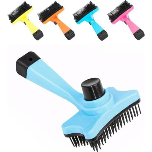 Pet Dog Cat Hair Removal Brush Combs Puppy Pets Grooming Beauty Tools Hair Shedding Trimmer 4 Colors Comb for Dogs Cats