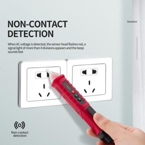 Smart electroscope multi-function Tester Pen circuit detection electrician Ammeter current meter induction acousto-optic alarm