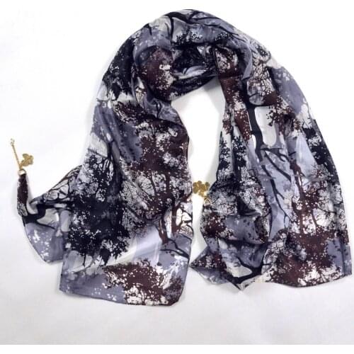 Winter Ladies Pendant Silk Scarf Autumn Winter Women Super Large Long Scarves Shawl 180*110cm Purple Grey Silk Scarf Cape