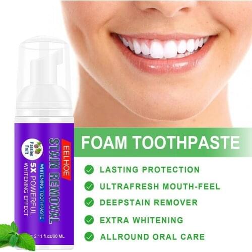 Toothpaste Blueberry Passion Fruit Teeth Whitening Cleaning Breath Toothpaste Stains Natural Care Teeth Oral Ingredients Fo A5A9