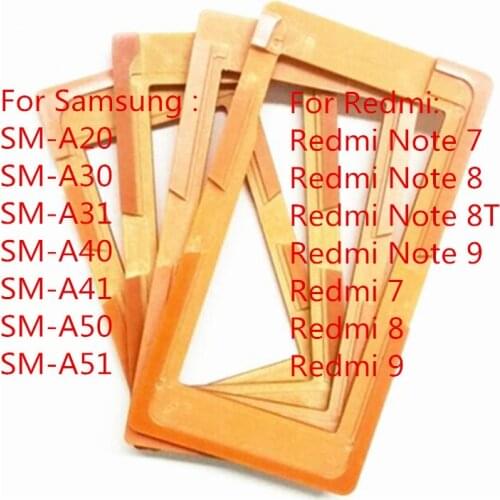 14pcs Glue Mould LCD Screen Glass Mold Holder for Samsung A20 A30 A40 A50 A31 A41 A51 for Redmi Note 7 8 8T 9